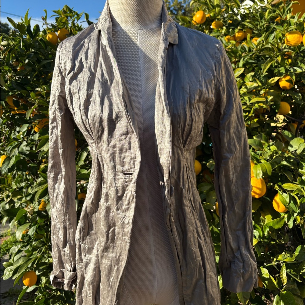 Eileen Fisher Metallic Gray Blazer